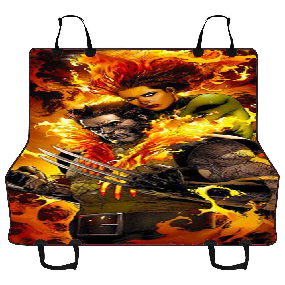 X-Men Wolverine Flames Car Pet Seat Cover