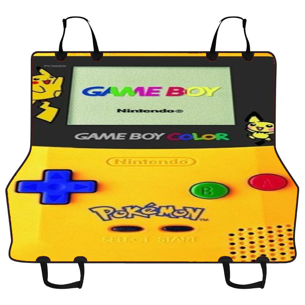 Yellow Gameboy Pokemon Car Pet Seat Cover