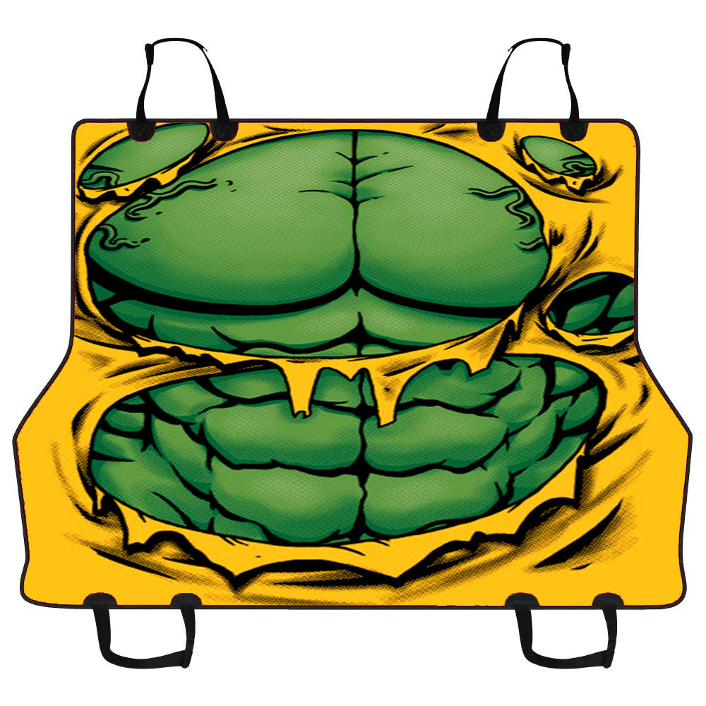 Yellow Green Giant Incredible Hulk Car Pet Seat Cover