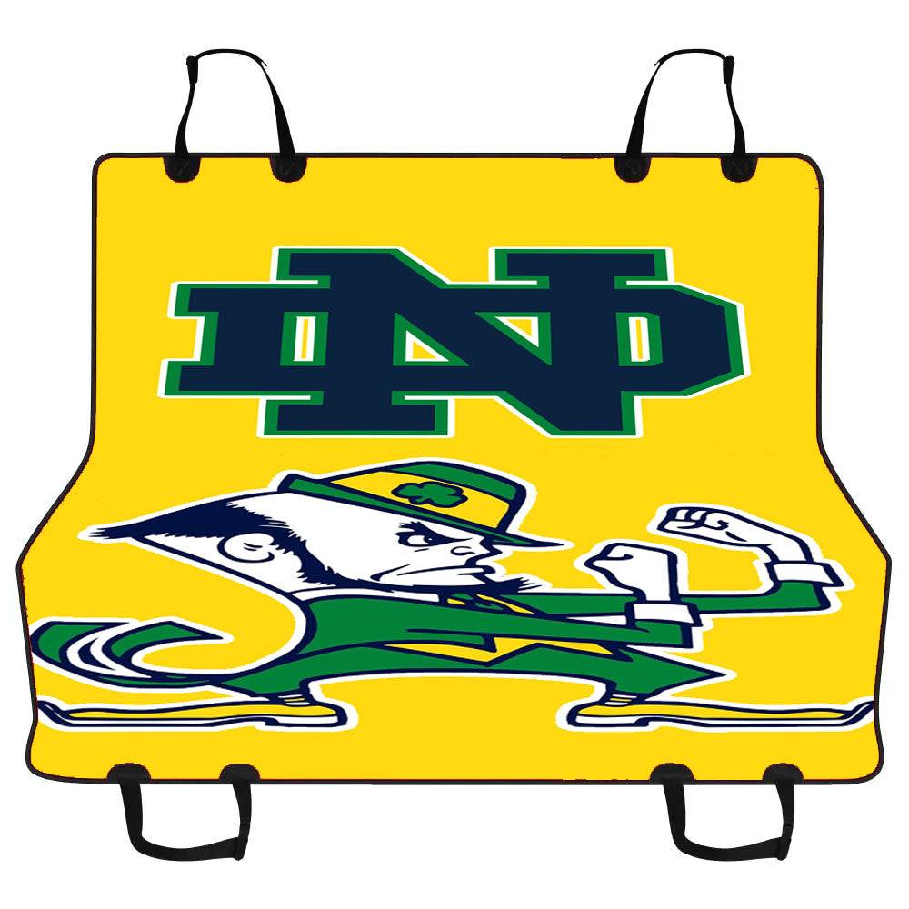 Yellow Notre Dame Fighting Irish Car Pet Seat Cover
