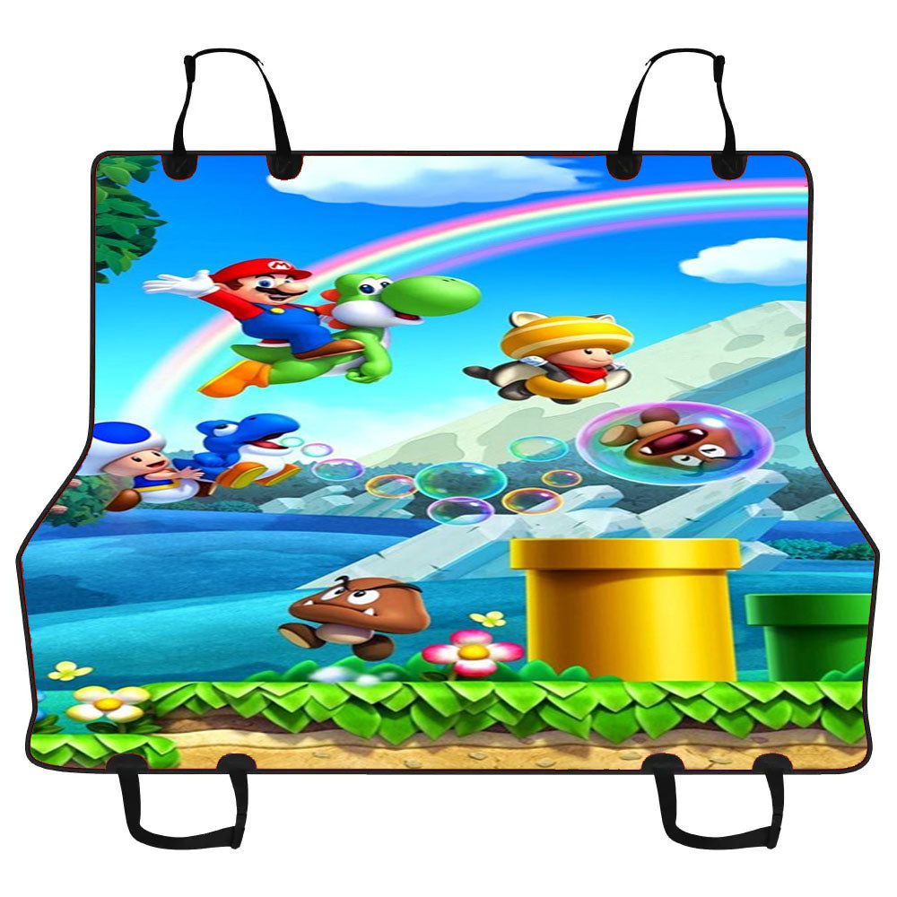 Yoshi Mario Car Pet Seat Cover