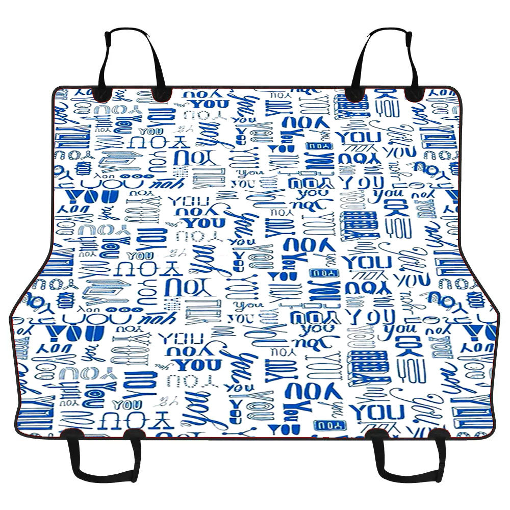 You Pattern Car Pet Seat Cover