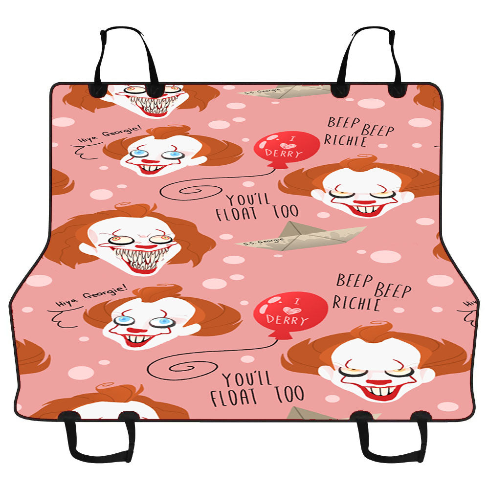 Youll Floar Too Pennywise Pattern Car Pet Seat Cover