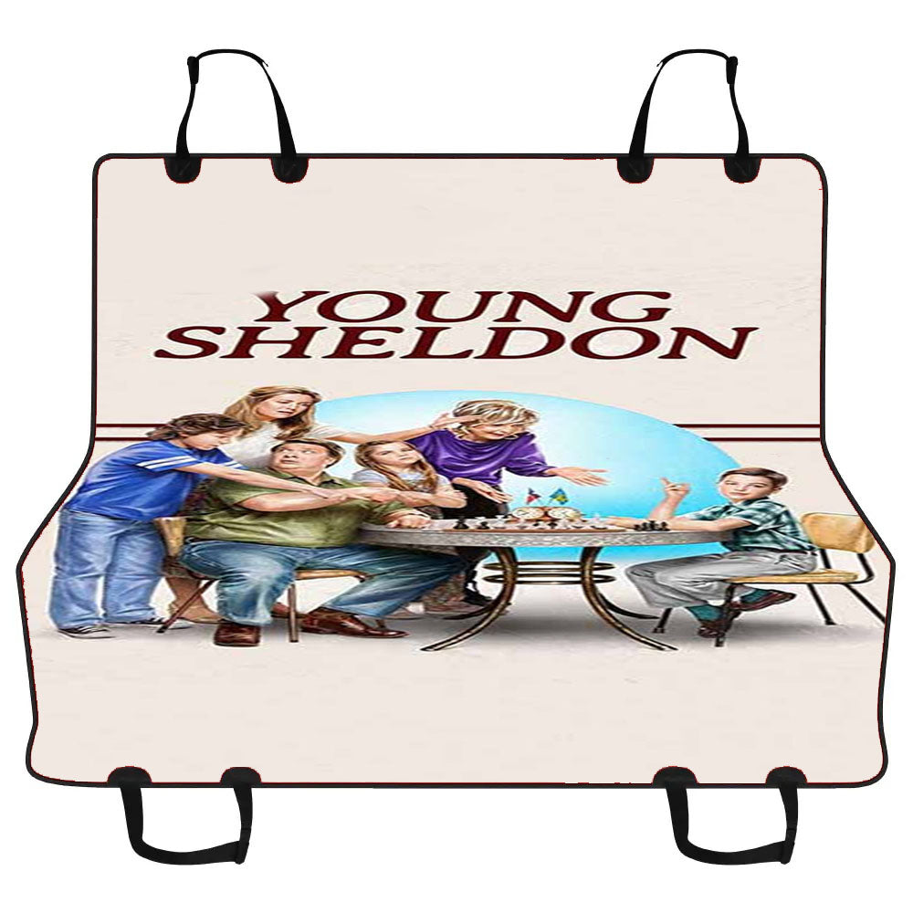 Young Sheldon Characters Car Pet Seat Cover