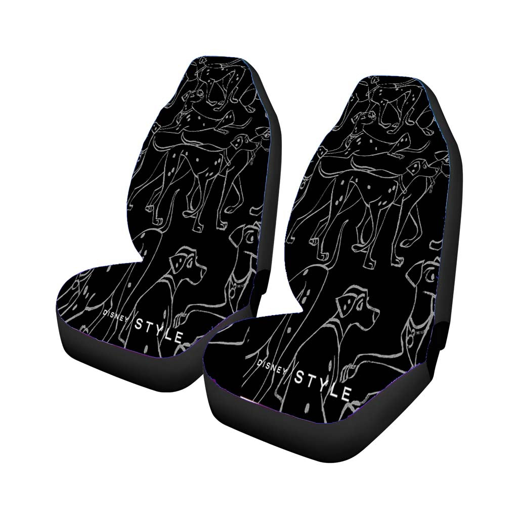 101 Dalmatians Pattern Car Front Seat Covers
