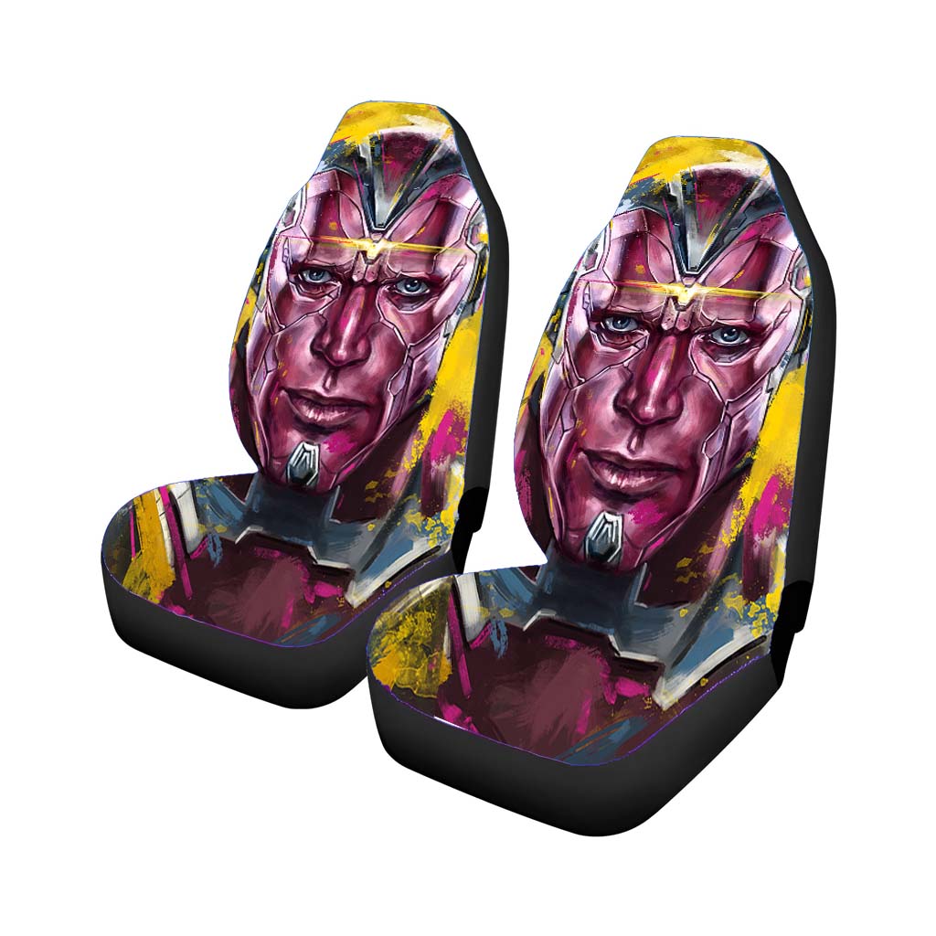 Marvel Vision Illustration Car Seat Covers