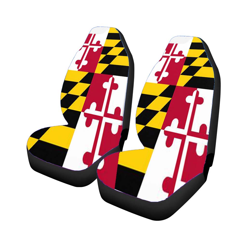Maryland Flag Car Seat Cover Waterproof Protection