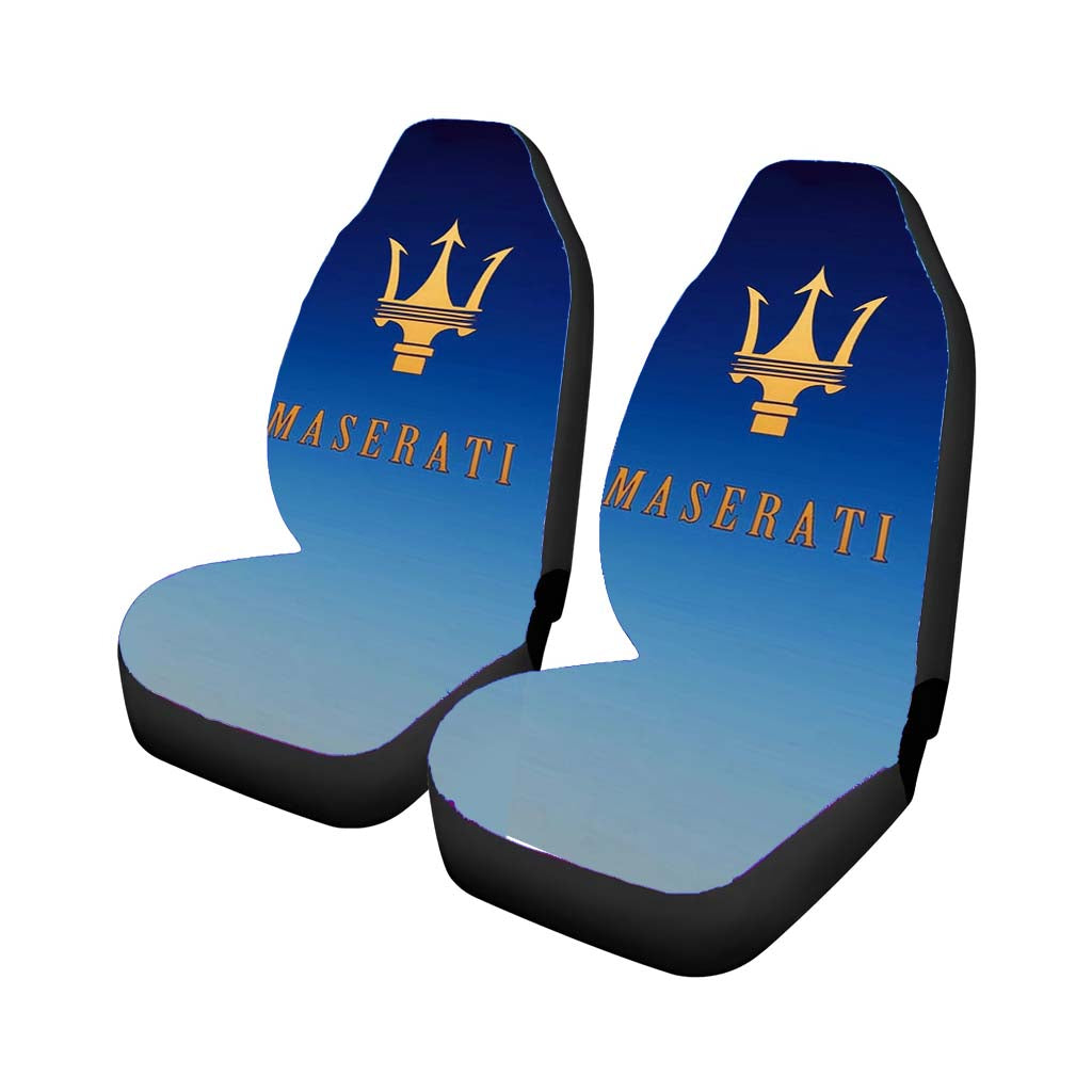 Maserati Gold Logo Car Seat Covers