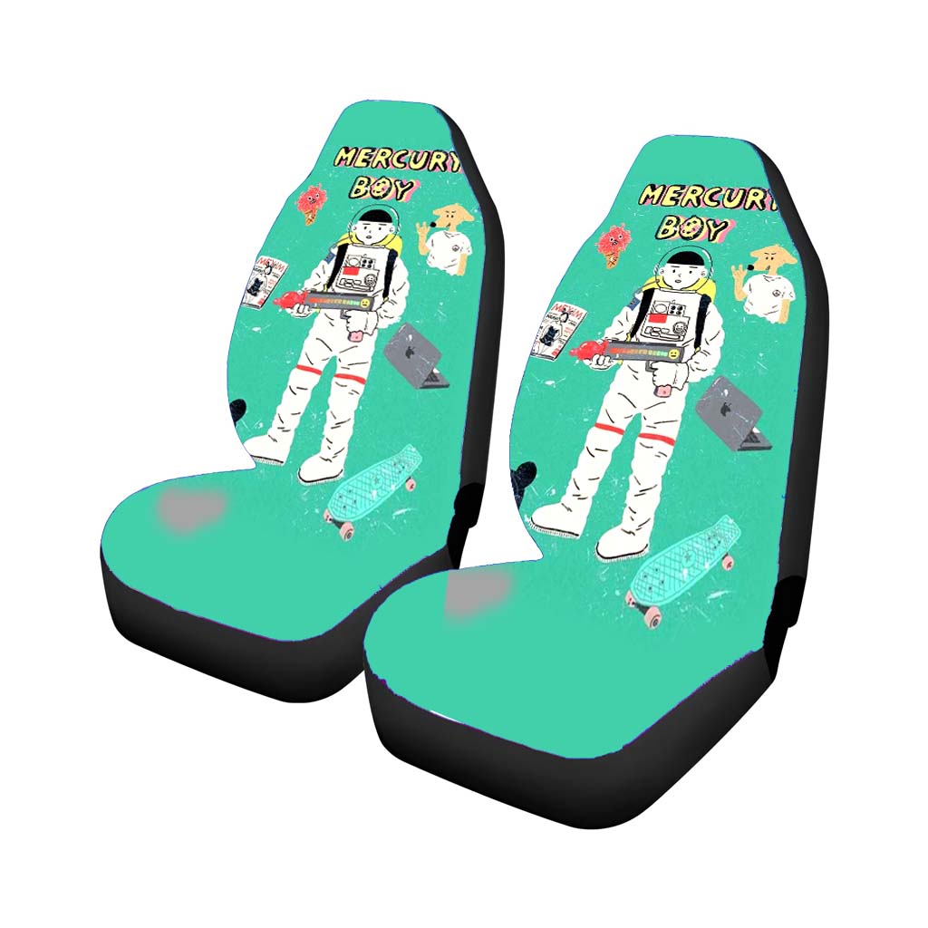 Mercury Boy Brave Spaceman Universe Car Front Seat Covers