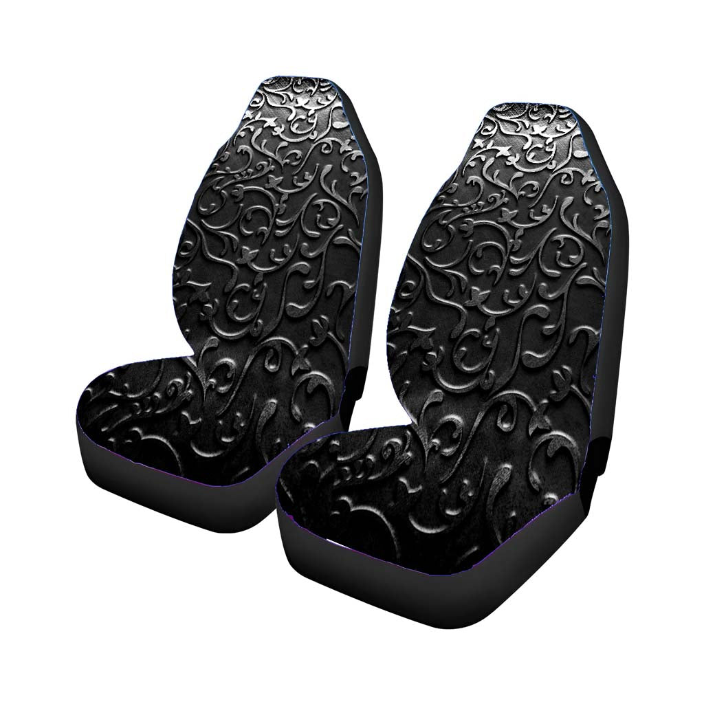 Metallic Flower Car Front Seat Covers