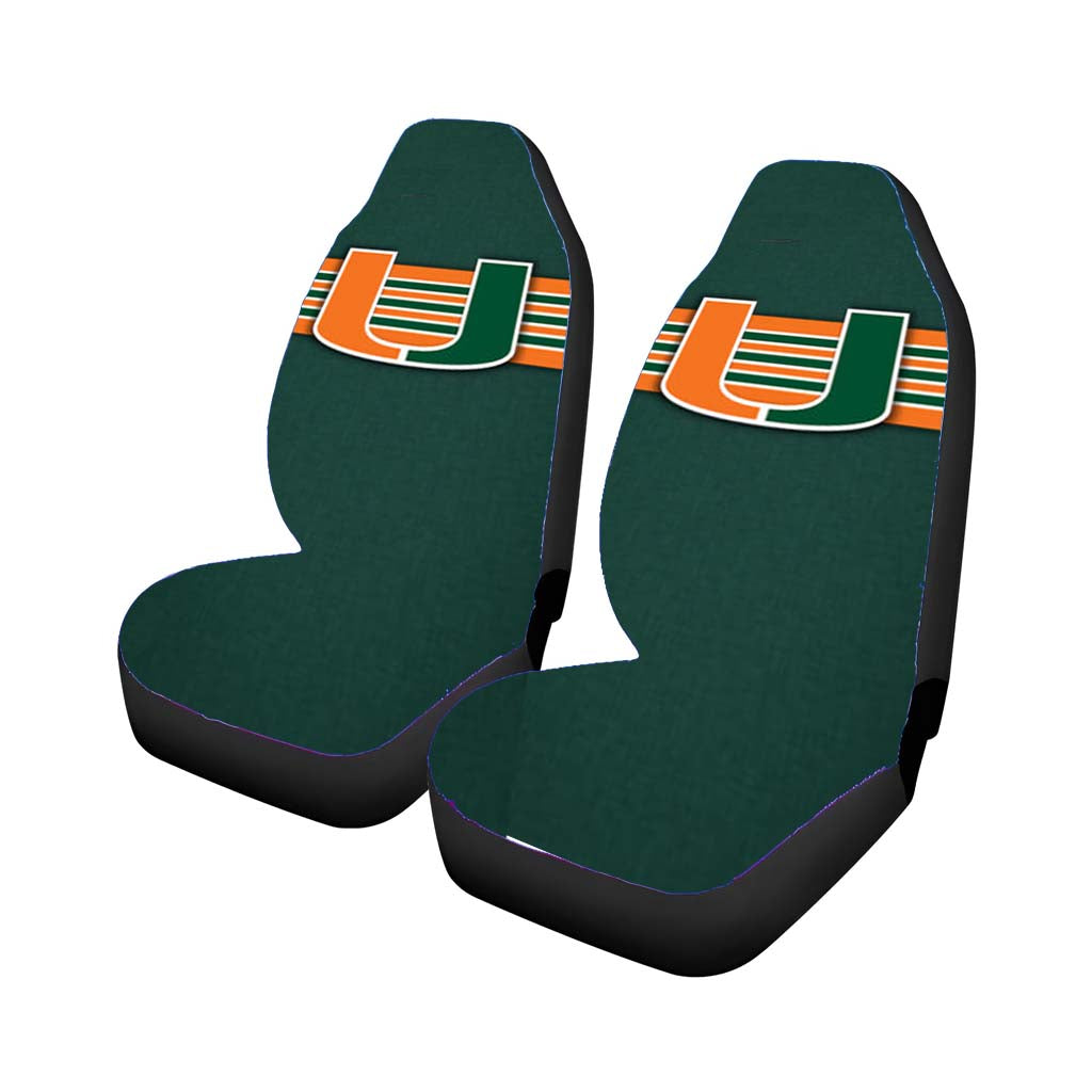 Miami Hurricanes Car Front Seat Covers