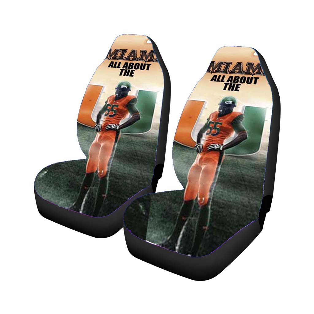 Miami Hurricanes All About Car Front Seat Covers