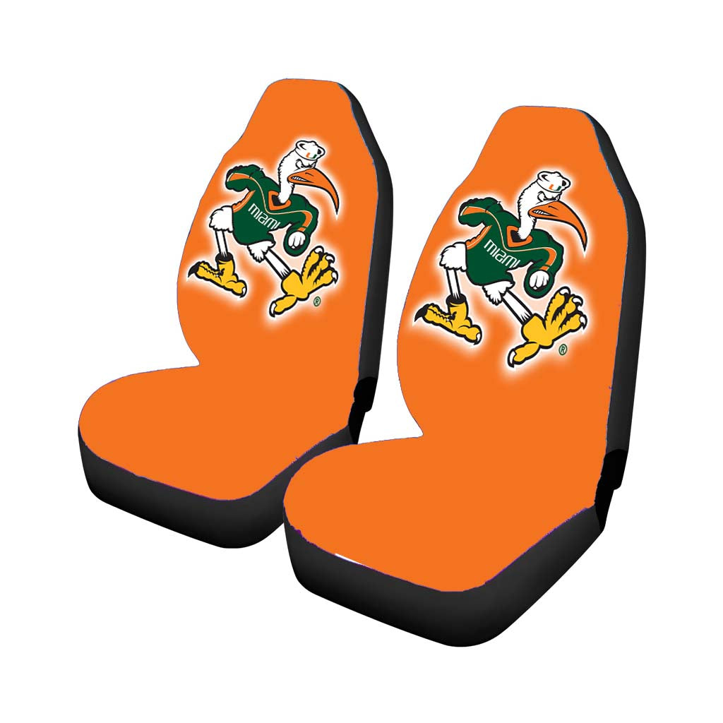 Miami Hurricanes Logo Car Seat Cover Waterproof Protection