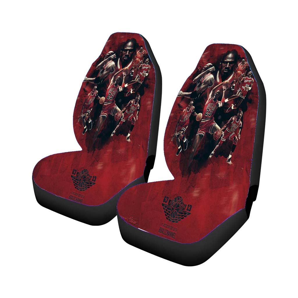 Michael Jordon Red Car Front Seat Covers