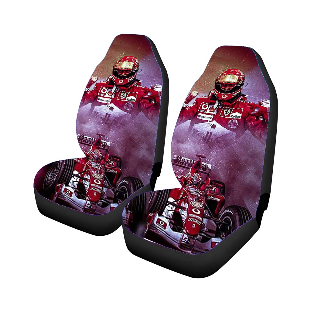 Michael Schumacher Formula One 2 Car Front Seat Covers