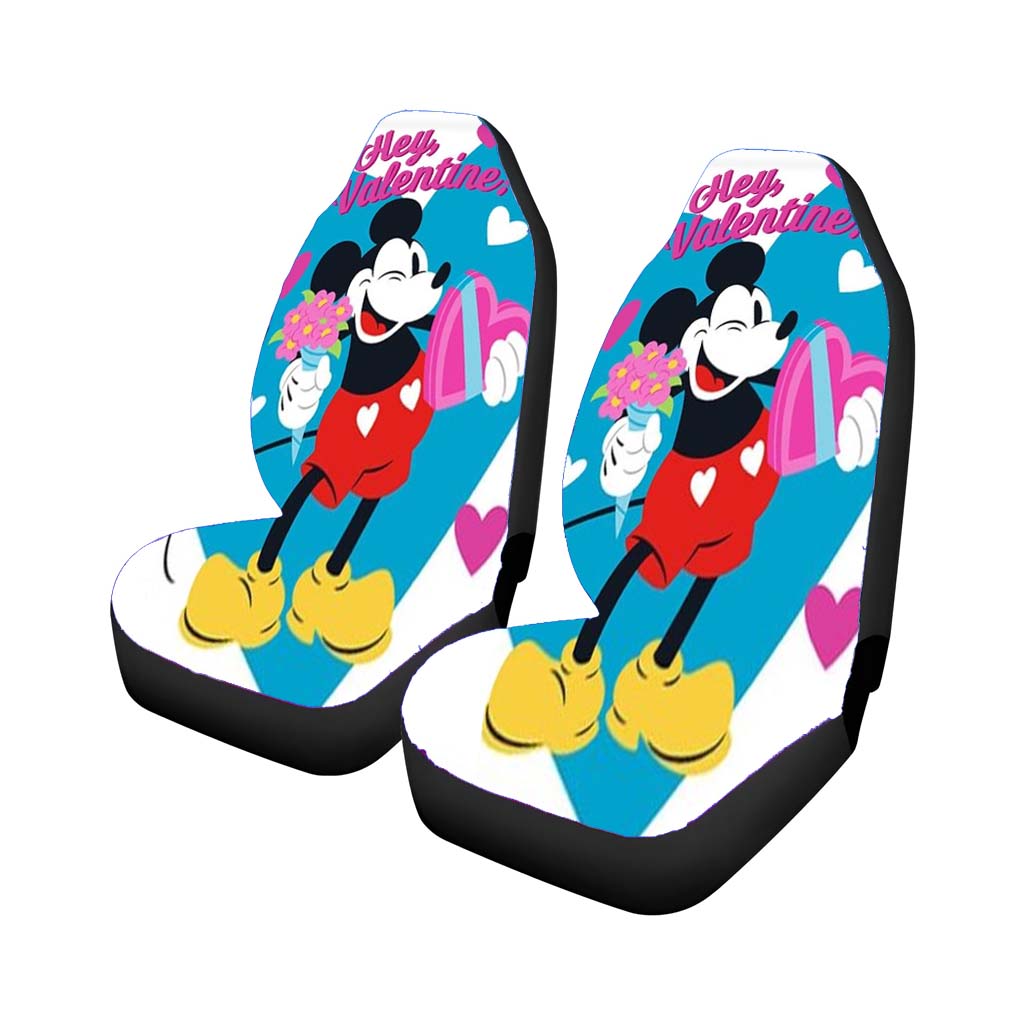 Mickey Happy Valentine’S Car Front Seat Covers