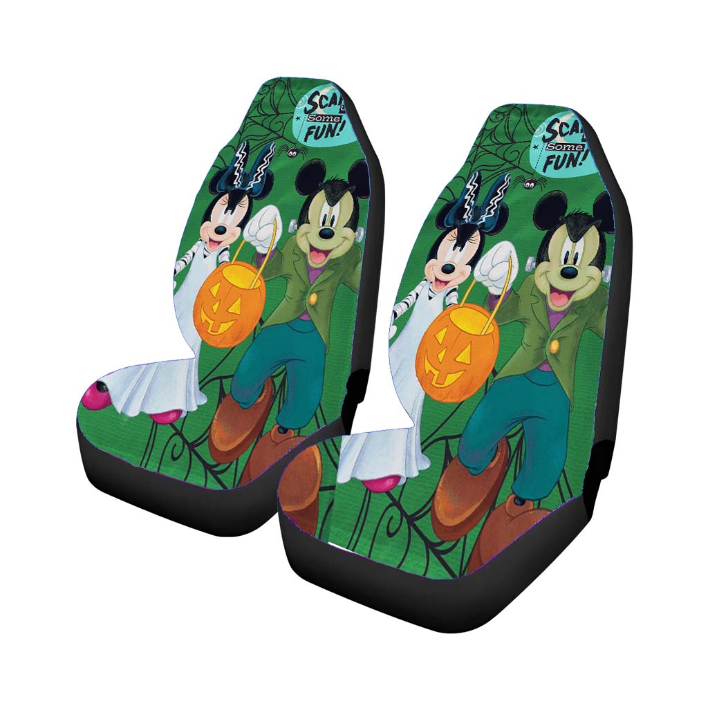 Mickey Minnie Halloween Car Front Seat Covers