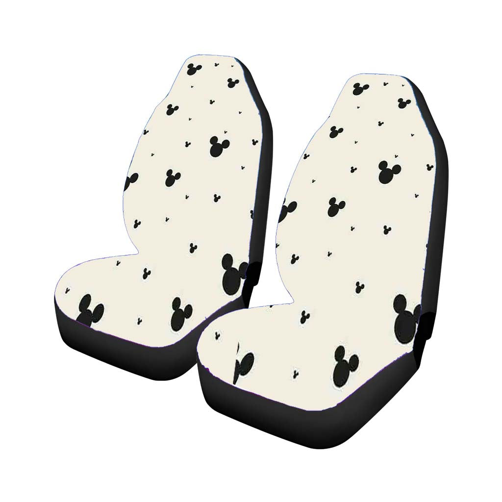 Mickey Mouse Pattern Car Front Seat Covers