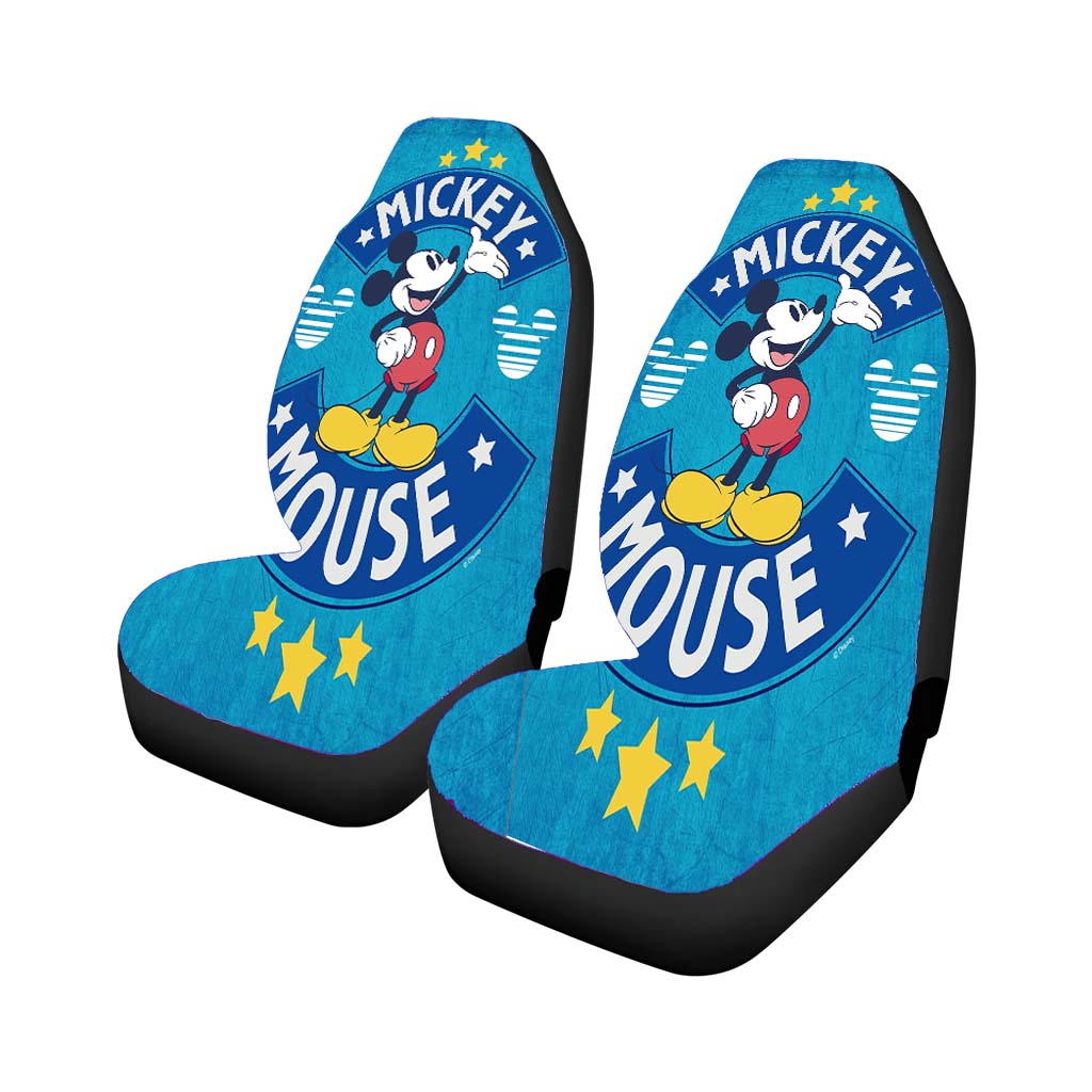 Mickey Mouse Stars Car Front Seat Covers