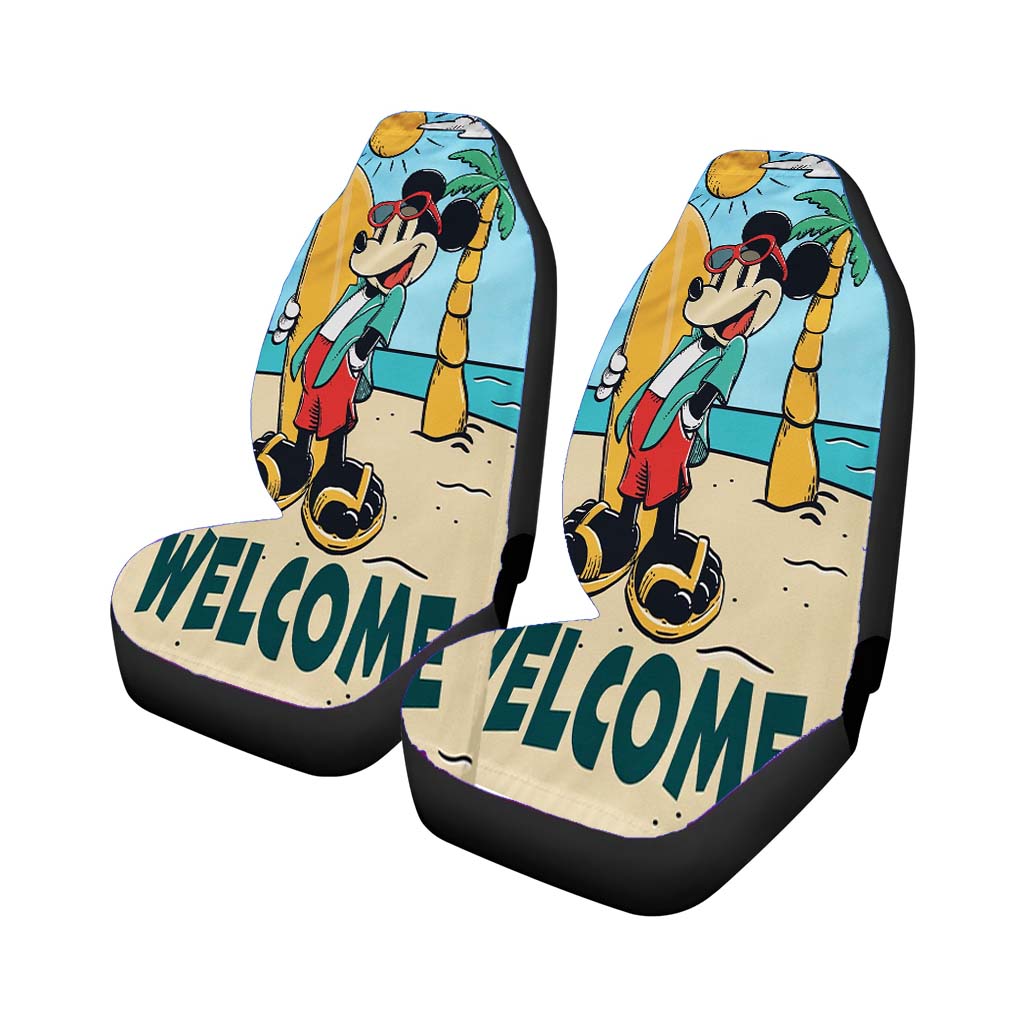 Mickey Mouse Summer Car Front Seat Covers