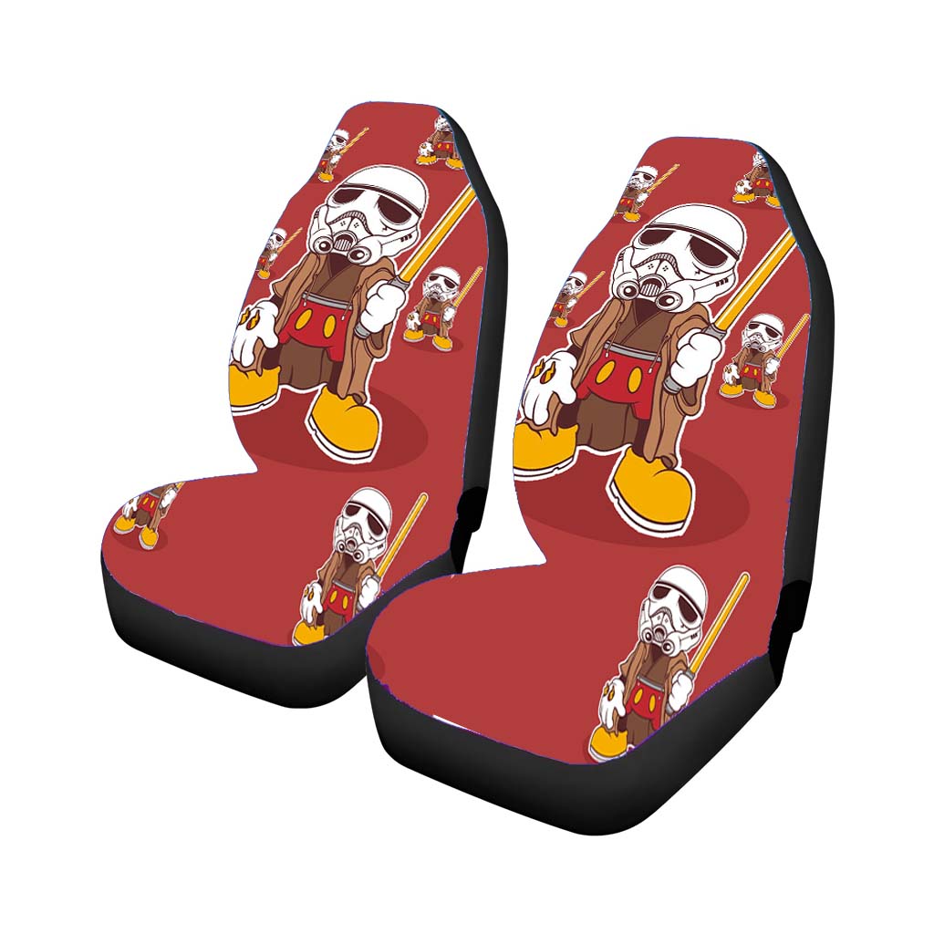 Mickey Wars Pattern Car Front Seat Covers