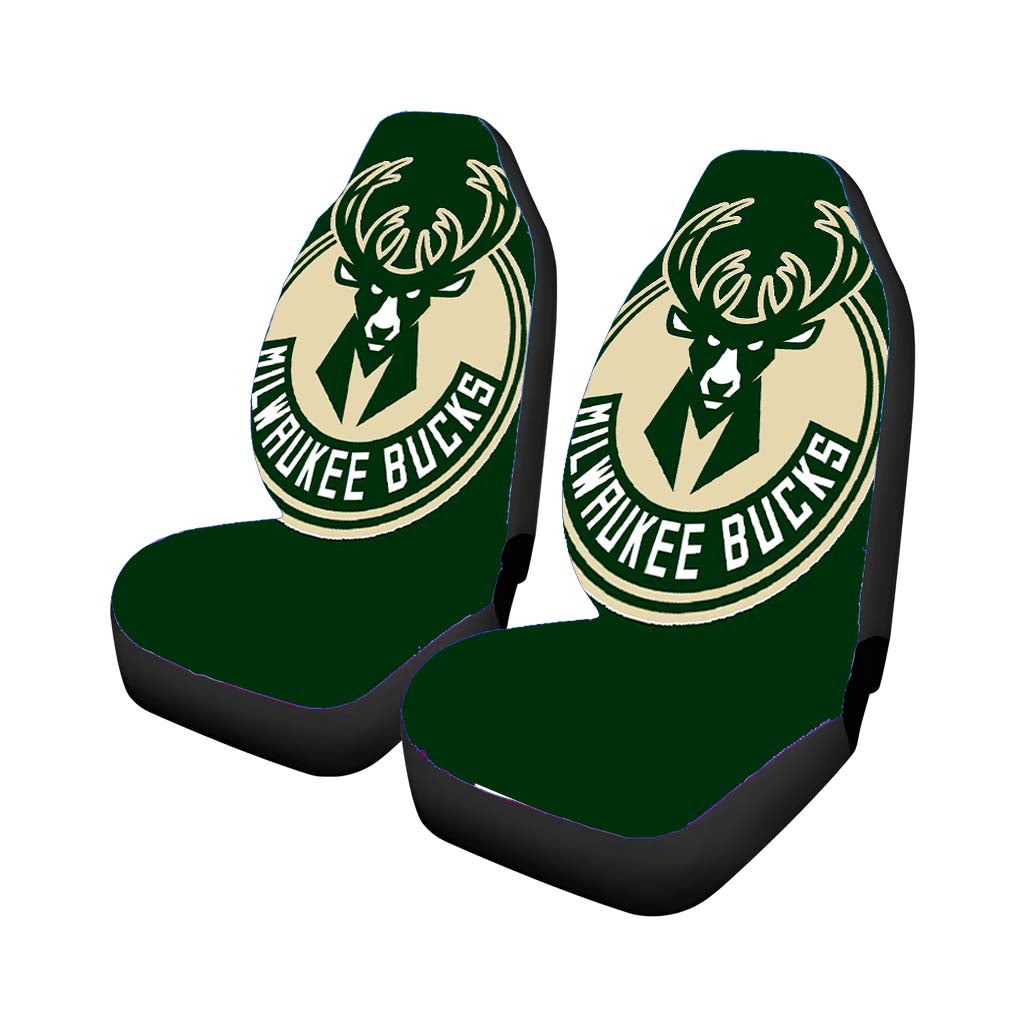 Milwaukee Bucks Logo Car Front Seat Covers