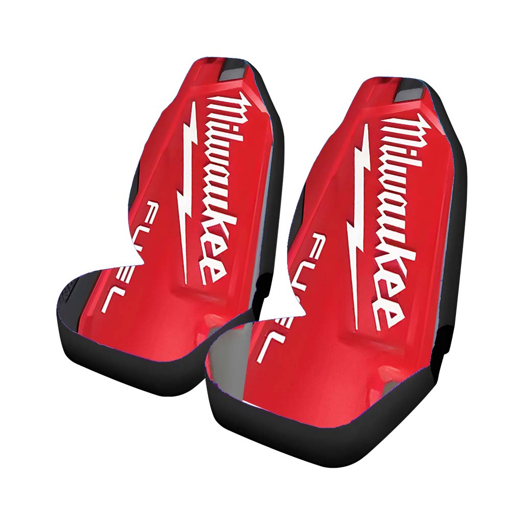 Milwaukee Logo Fuel Icon Car Front Seat Covers