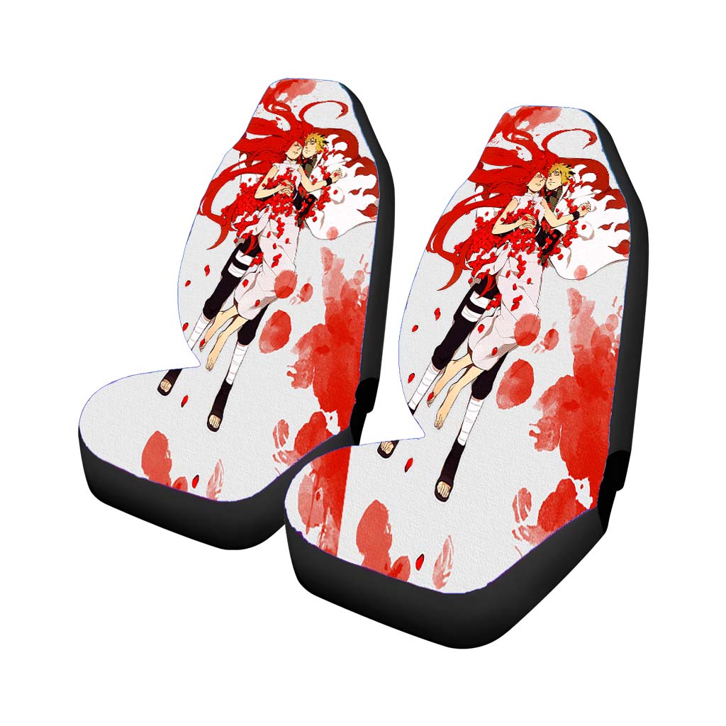 Minato Namikaze Yondaime And Uzumaki Kushina Car Front Seat Covers