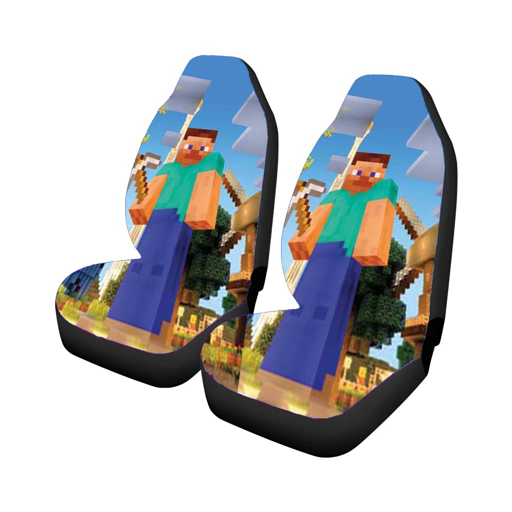 Minecraft Construction Car Front Seat Covers