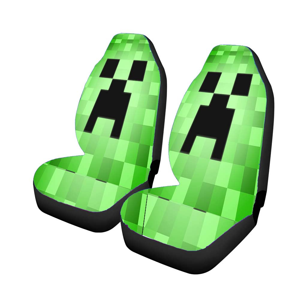 Minecraft Creeper Car Front Seat Covers