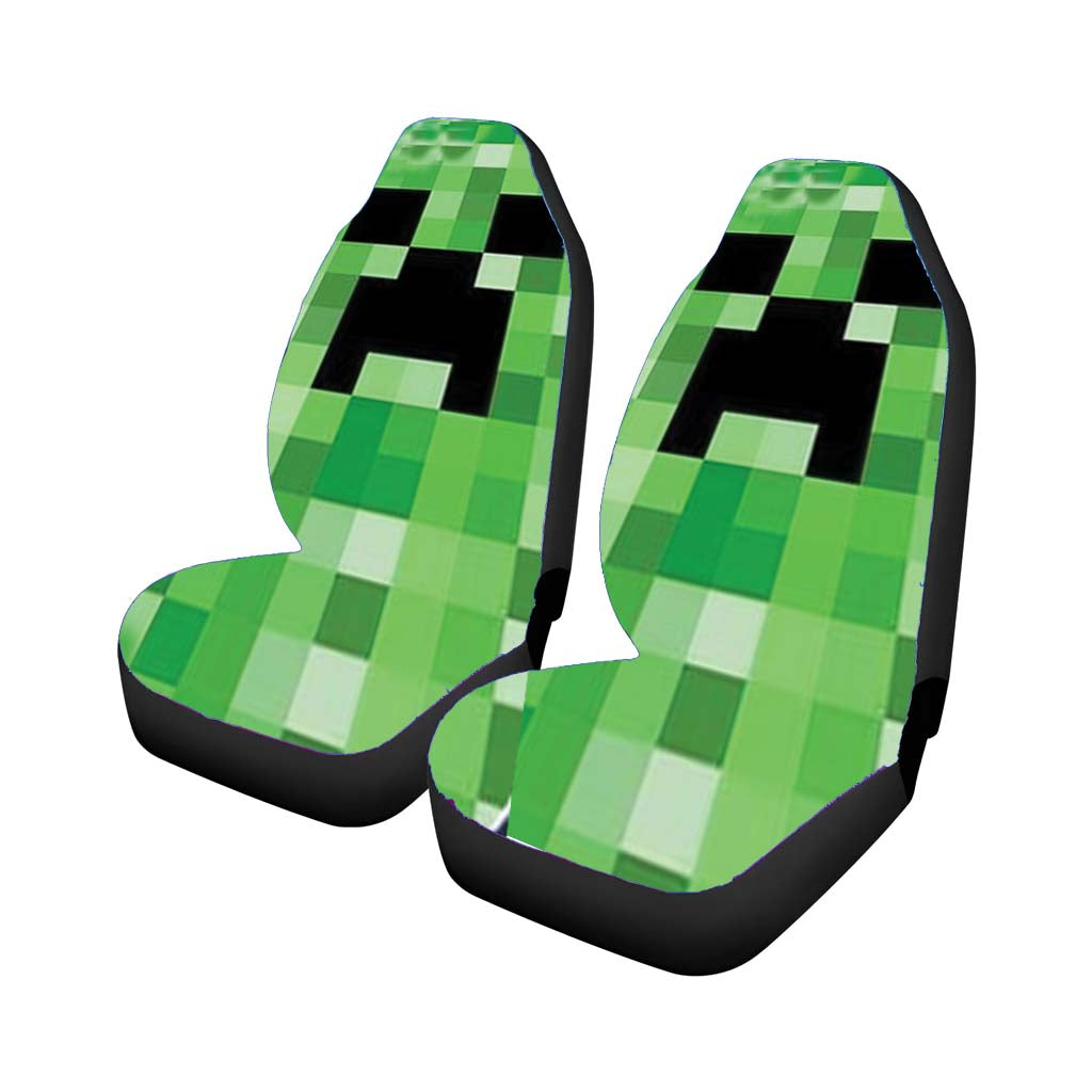 Minecraft Creeper Video Game Car Front Seat Covers