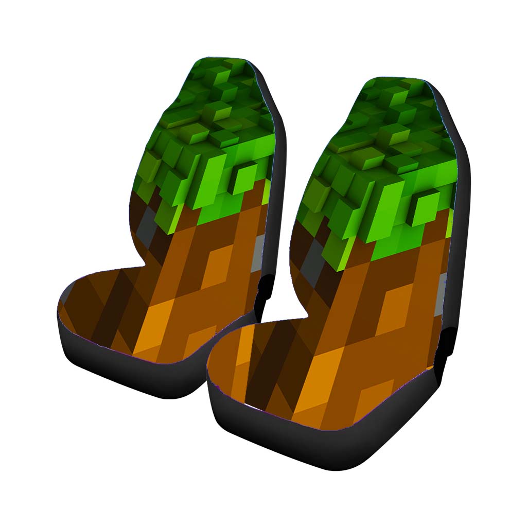 Minecraft Cuboids Car Front Seat Covers