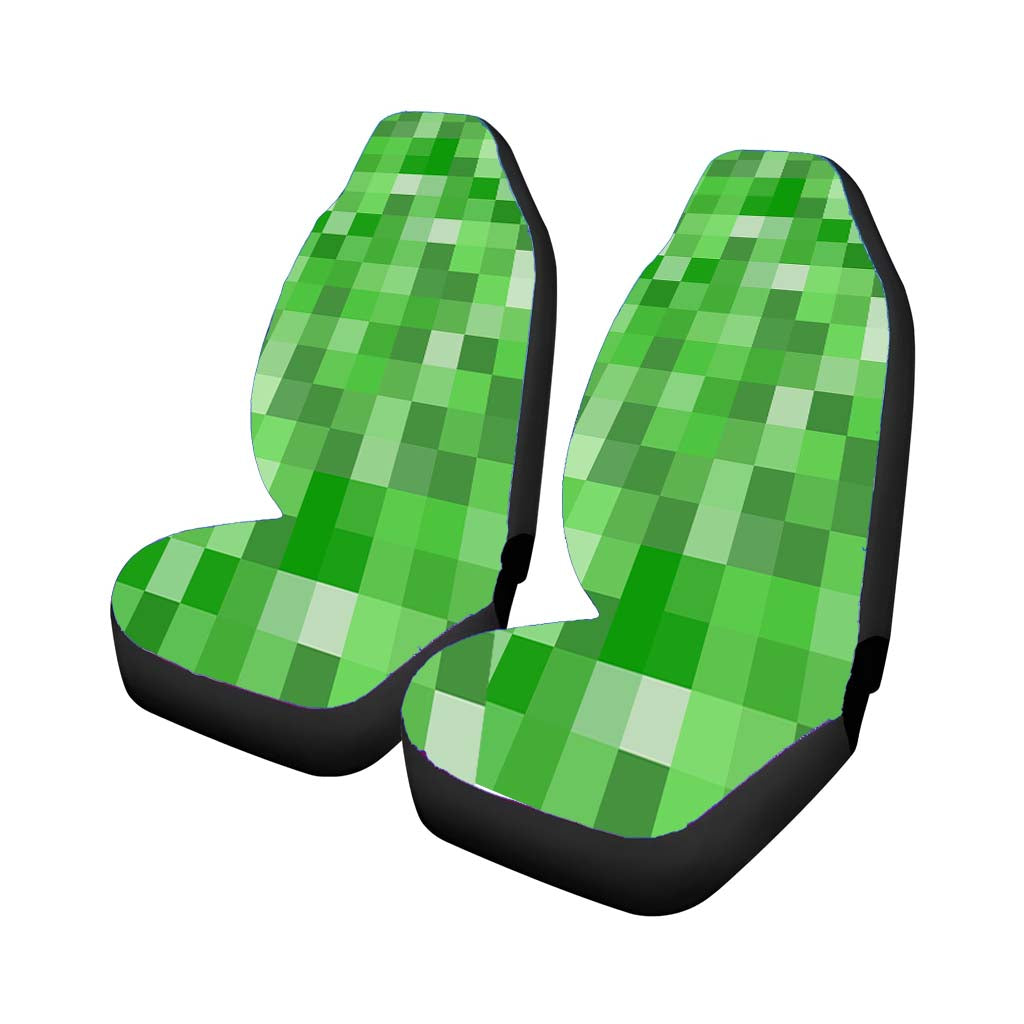 Minecraft Pattern Car Front Seat Covers