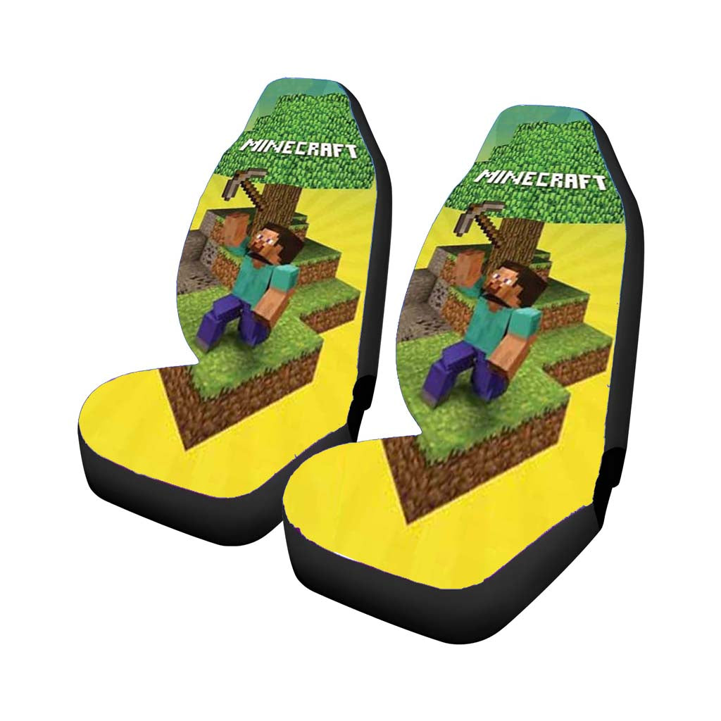 Minecraft Tree Car Front Seat Covers