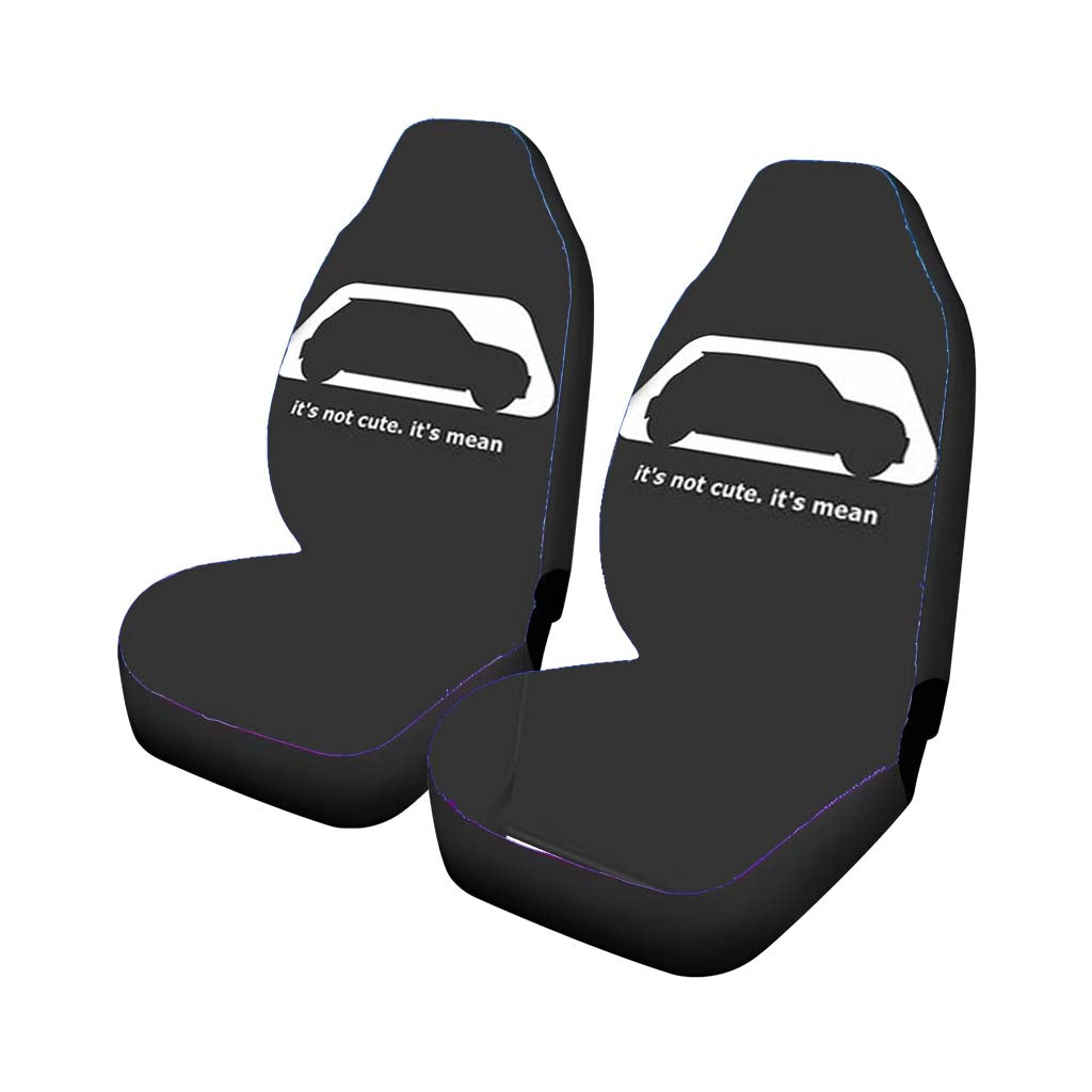 Mini Cooper Its Not Cute Its Mean Car Front Seat Covers