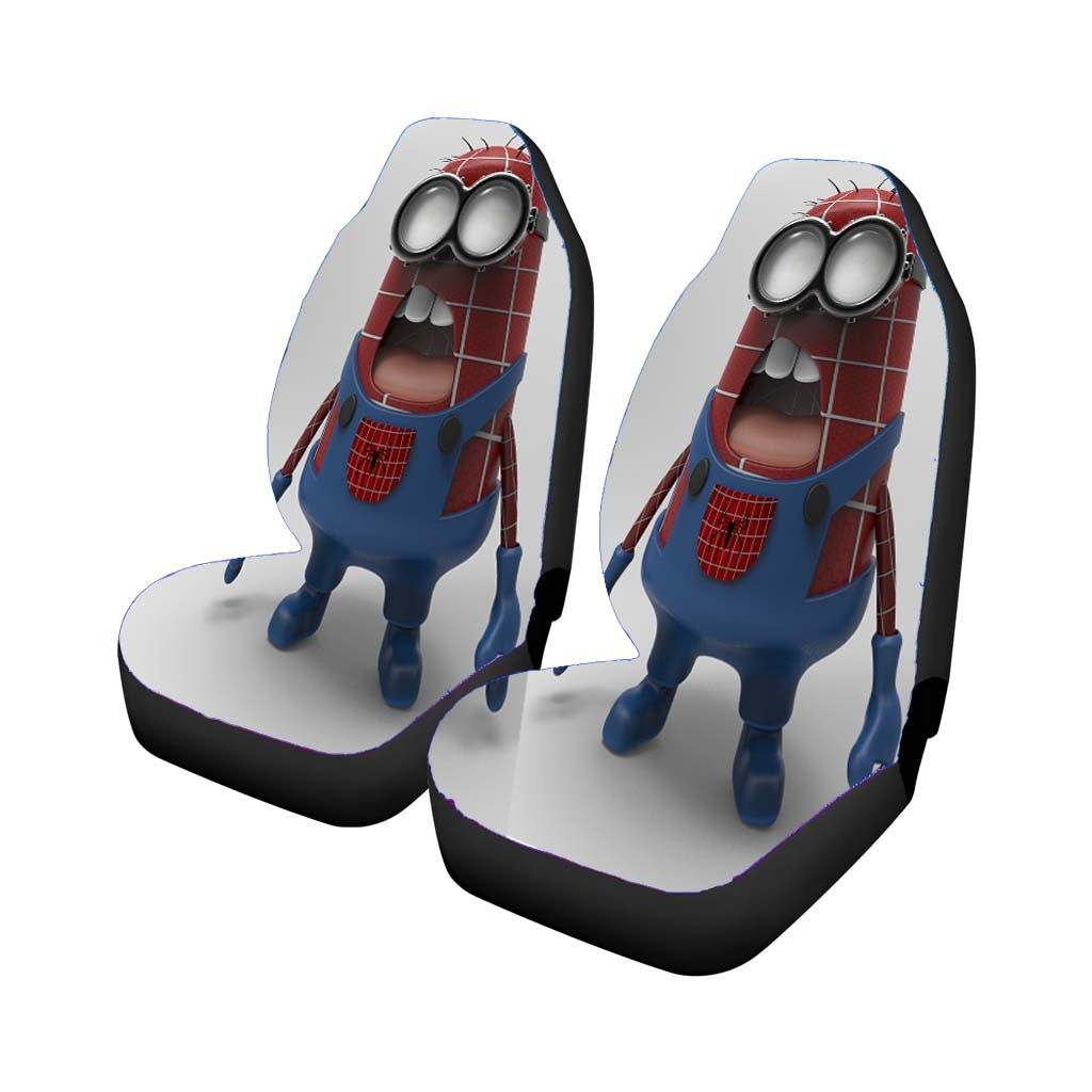 Minion Spider Man Car Front Seat Covers