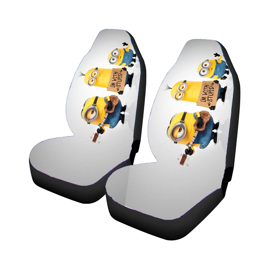 Minions 01 Car Front Seat Covers