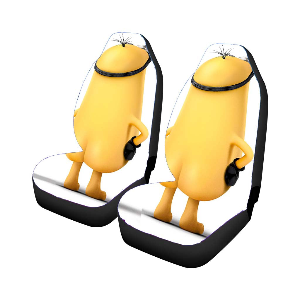 Minions Funny Car Front Seat Covers