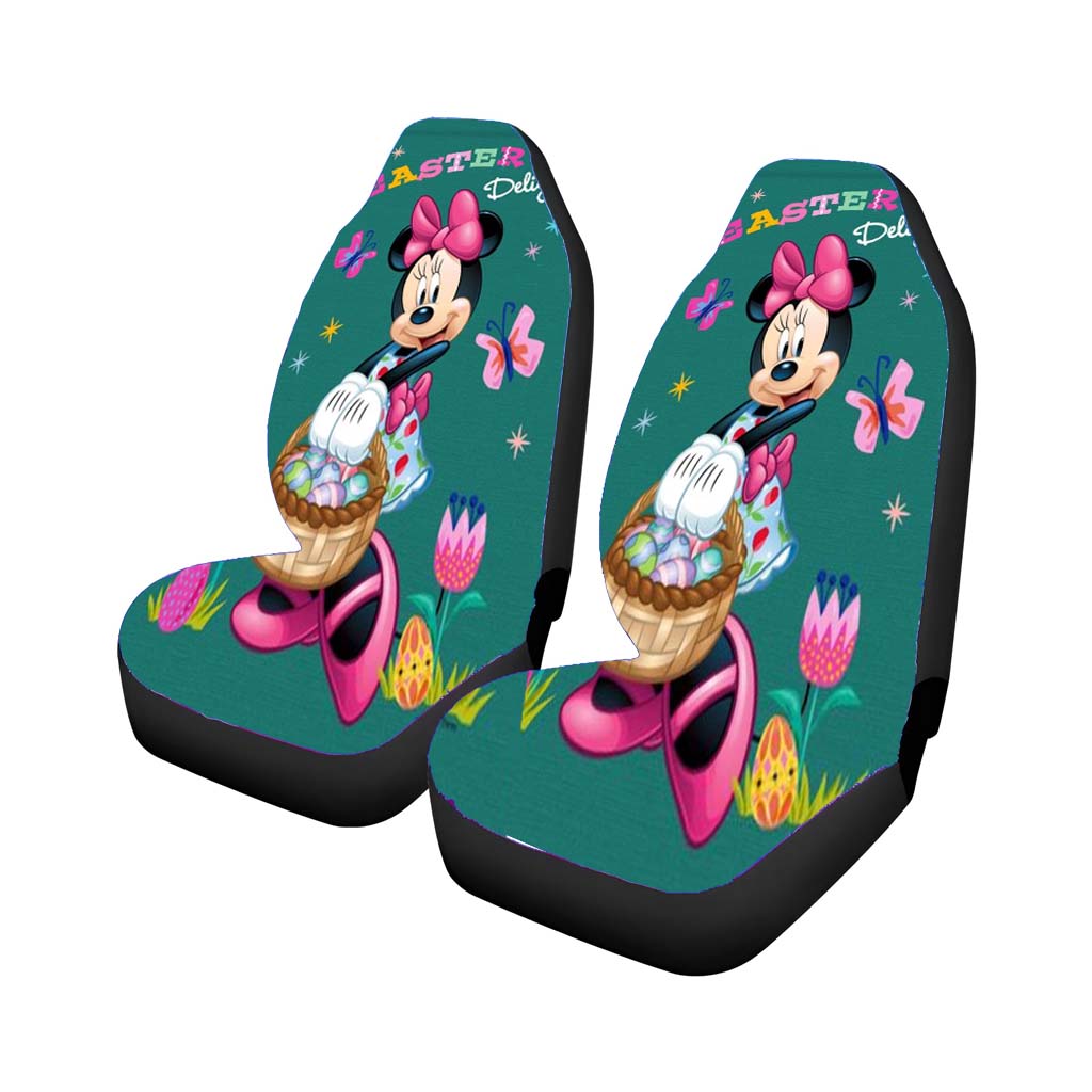 Minnie Easter Delight Car Front Seat Covers