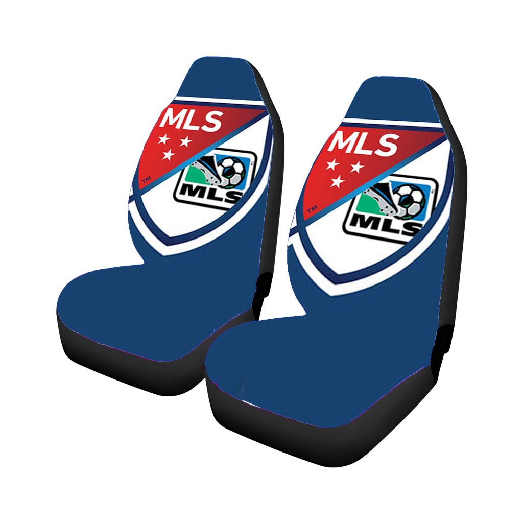 Mls Logo Blue Car Front Seat Covers