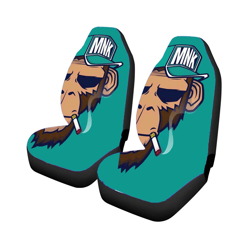 Monkey Smoke Car Front Seat Covers