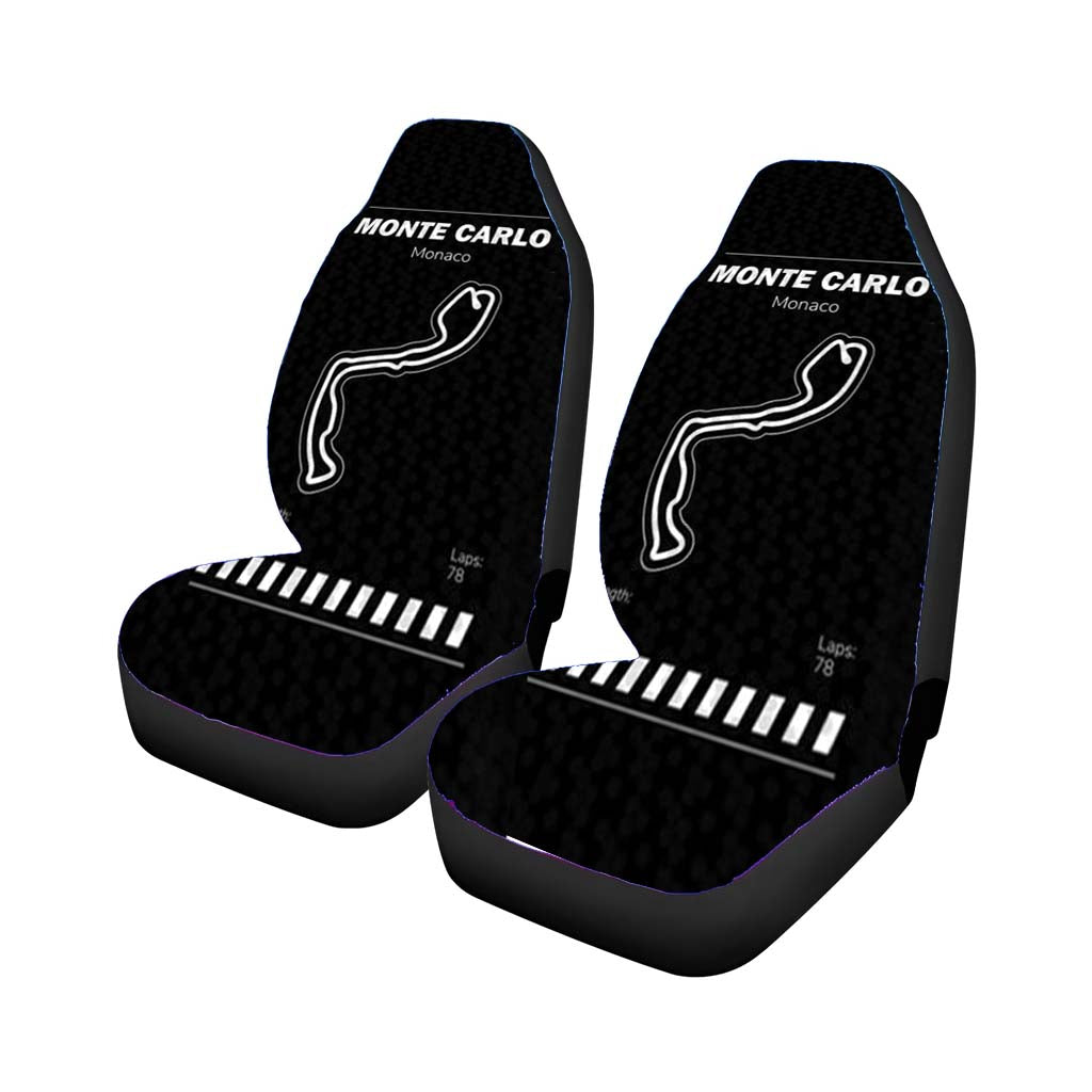 Monte Carlo Circuit Car Front Seat Covers