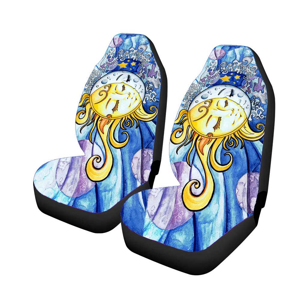 Moon And Sun Car Front Seat Covers