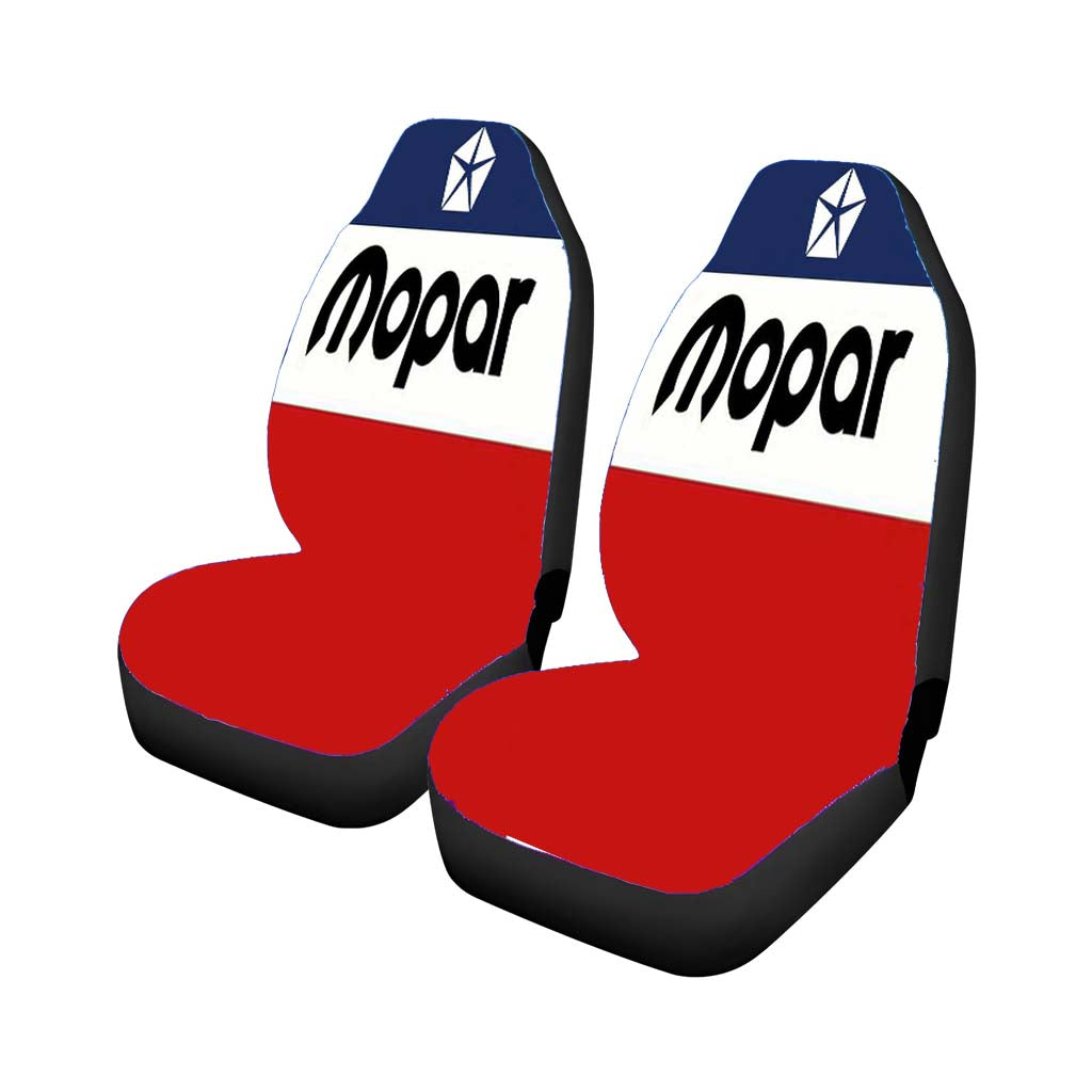 Mopar Flag Logo Car Front Seat Covers