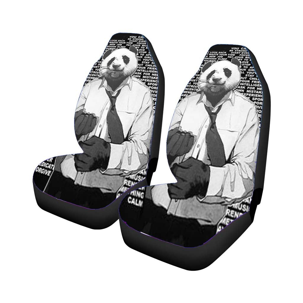 Motivator Panda Car Front Seat Covers