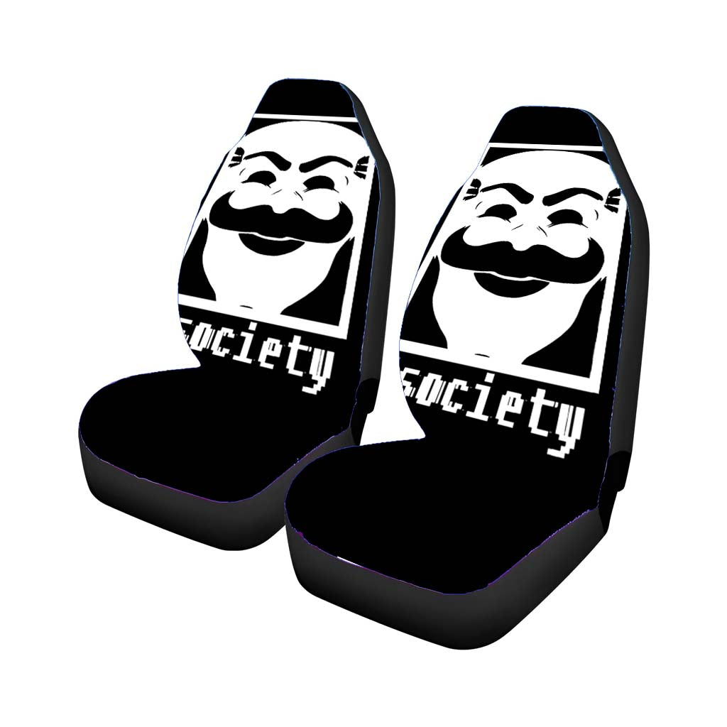 Mr Robot Fsociety Car Front Seat Covers