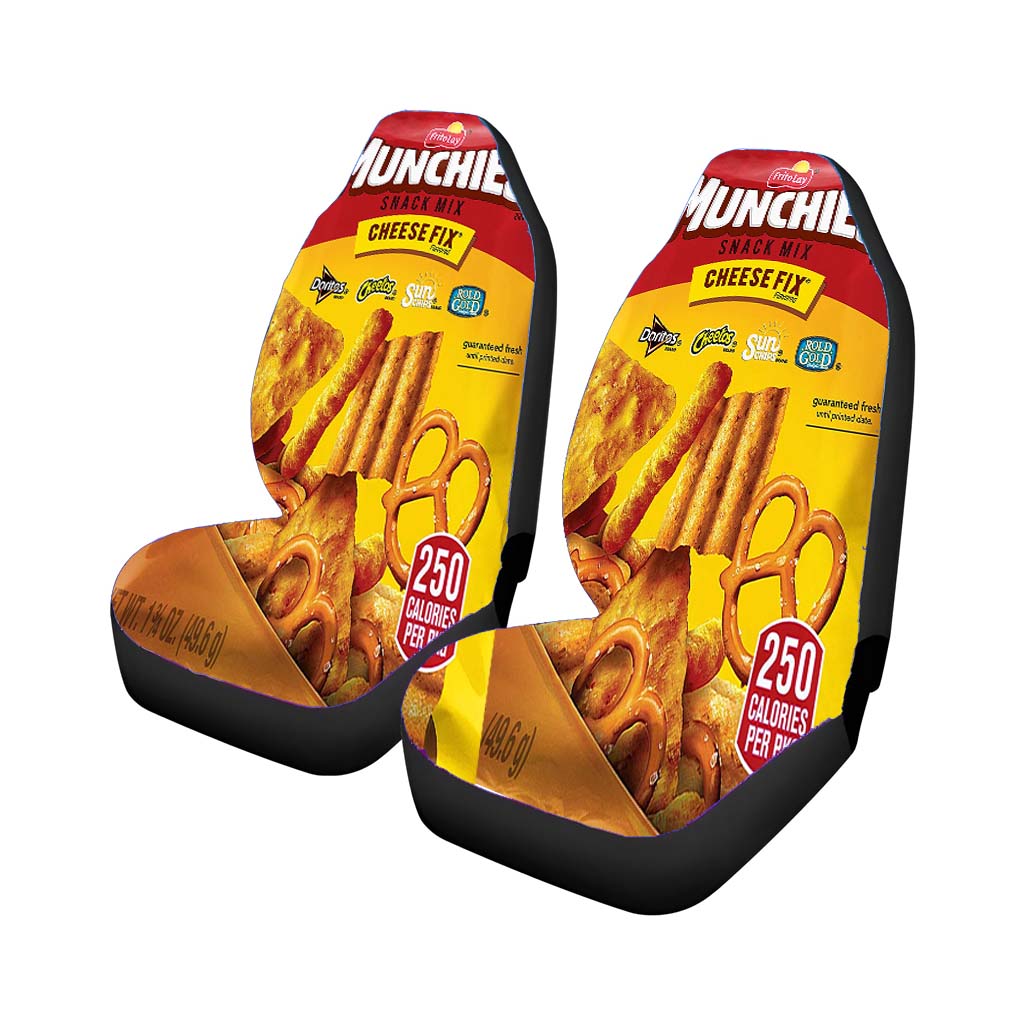 Munchies Cheese Fix Mix Snack Doritos Cheetos Sun Car Front Seat Covers