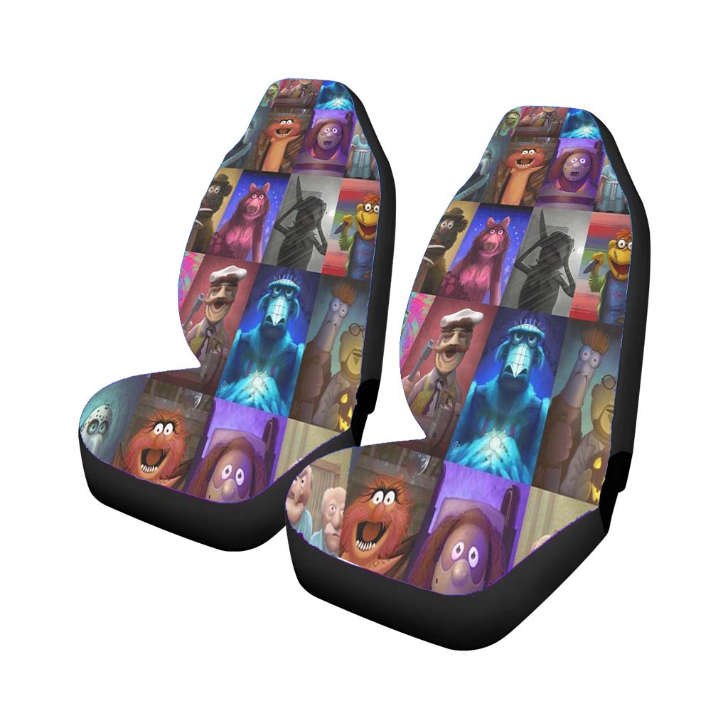 Muppet Collages Characters Car Front Seat Covers