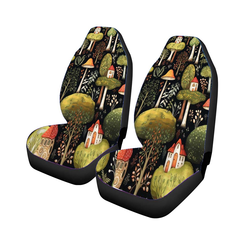 Mystical Enchanted Forest Car Front Seat Covers
