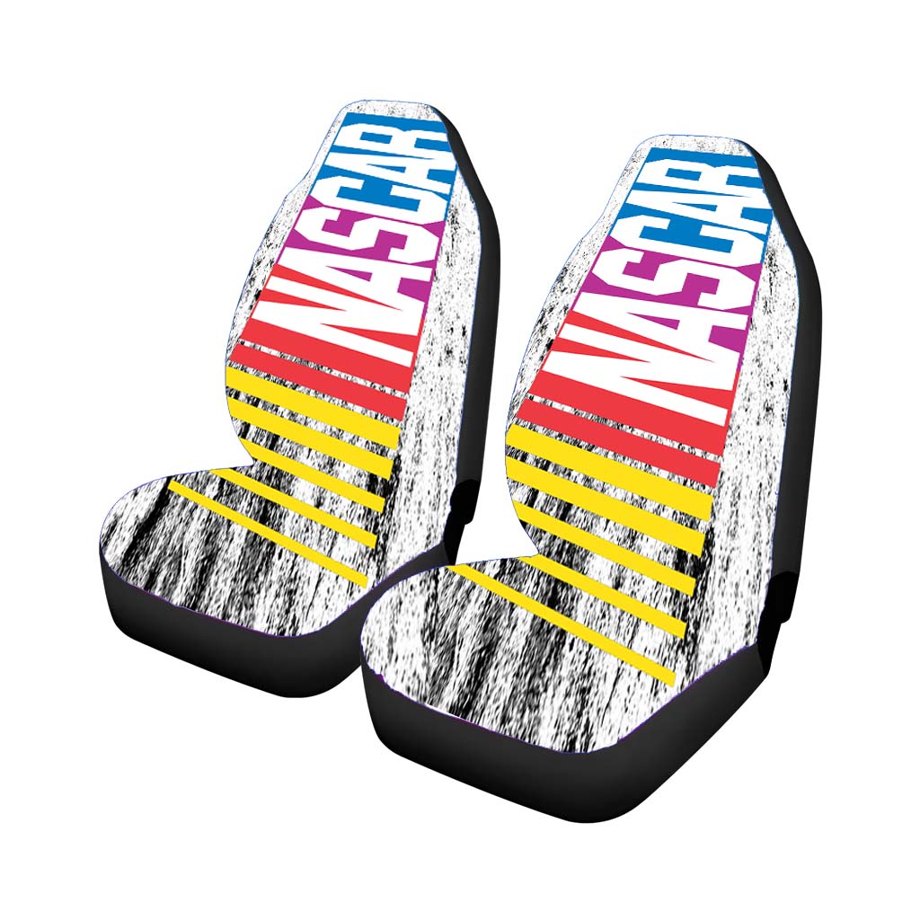 Nascar Grunge Logo Car Front Seat Covers
